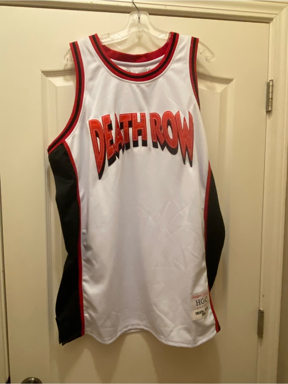Death Row White & Black Men’s Basketball Jersey
